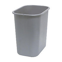 Highmark&trade; Standard Wastebasket, 3 1/4 Gallons, Silver