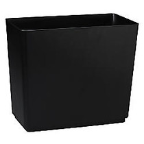 Rubbermaid; Contemporary Style Wastebasket, 7 Gallons, 13 5/8 inch; x 16 inch; x 8 1/2 inch;, Black