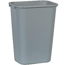 Rubbermaid; Durable Polyethylene Wastebasket, 10 1/4 Gallons (38.8L), Gray