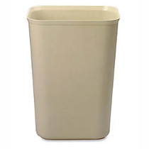 Rubbermaid; Fire-Resistant Wastebasket, 10 Gallons, 20 inch; x 15 inch; x 11 1/4 inch;, Beige