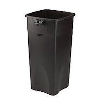Rubbermaid; Square Waste Containers, 23 Gallons, 31 inch;H x 15 1/2 inch;W x 16 1/2 inch;D, Black