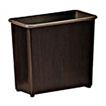 Safco; Rectangular Wastebasket, 6.88 Gallons, Black