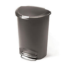 simplehuman; Semi-Round Step Can, 13 Gallons, Grey