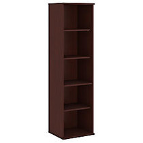 Bush Business Furniture 5-Shelf Narrow Bookcase, 66 7/8 inch;H x 17 15/16 inch;W x 15 1/2 inch;D, Harvest Cherry, Standard Delivery Service