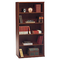 Bush Business Furniture Components Collection 36 inch; Wide 5 Shelf Bookcase, 72 7/8 inch;H x 35 5/8 inch;W x 15 3/8 inch;D, Hansen Cherry, Standard Delivery Service