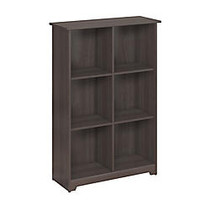Bush Furniture Cabot Collection 6-Cube Bookcase, 46 5/8 inch;H x 31 1/2 inch;W x 12 1/2 inch;D, Heather Gray, Standard Delivery