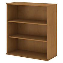 Bush; 3-Shelf Bookcase, 48 inch;H x 35 3/4 inch;W x 15 1/2 inch;D, Natural Cherry, Premium Delivery