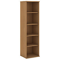 Bush; 5-Shelf Bookcase, 65 7/8 inch;H x 35 3/4 inch;W x 15 1/2 inch;D, Modern Cherry, Premium Delivery
