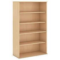 Bush; 5-Shelf Bookcase, 65 7/8 inch;H x 35 3/4 inch;W x 15 1/2 inch;D, Natural Maple, Premium Delivery