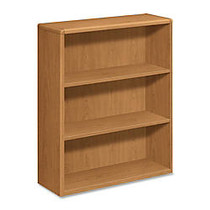 HON; 10700 Series&trade; Prestigious Laminate 3-Shelf Bookcase, 43 3/8 inch;H x 36 inch;W x 13 1/8 inch;D, Harvest Cherry
