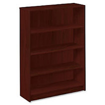 HON; 1870-Series Laminate Bookcase, 4 Shelves (3 Adjustable), 49 inch;H x 36 inch;W x 11 1/2 inch;D, Mahogany