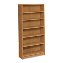 HON; 1870-Series Laminate Bookcase, 6 Shelves, 73 inch;H x 36 inch;W x 11 1/2 inch;D, Harvest