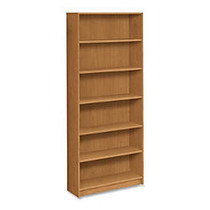 HON; 1870-Series Laminate Bookcase, 6 Shelves, 84 inch;H x 36 inch;W x 11 1/2 inch;D, Harvest