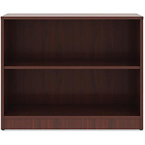 Lorell Book Rack - 29.5 inch; Height x 36 inch; Width x 12 inch; Depth - Mahogany - Laminate - 1Each