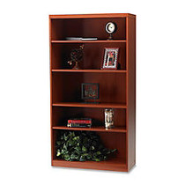 Mayline; Aberdeen 5-Shelf Bookcase, 69 inch;H x 15 inch;W x 36 inch;D, Cherry