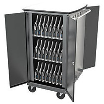 Balt; iTeach Steel High-Capacity Sync And Charge Cart, 40 1/4 inch;H x 20 1/4 inch;W x 27 inch;D, Gray
