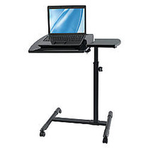 Brenton Studio; Zarty Split-Top Mobile Laptop Cart, 28 1/8 inch;H x 27 3/4 inch;W x 15 3/4 inch;D, Black Gloss