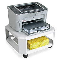 Master Mobile Steel Printer Stand, 8 1/2 inch;H x 18 inch;W x 18 inch;D, Platinum