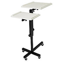 Oklahoma Sound PRC Series Presentation Cart, 42 inch;H x 32 inch;W x 18 inch;D, Ivory/Black