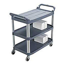 Rubbermaid Xtra Utility Cart, 37 4/5 inch;H x 40 3/5 inch;W x 20 inch;D, Black