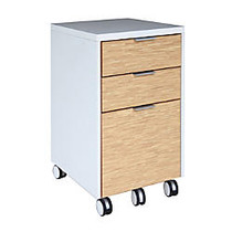 Z-Line Designs Z-Tech Modular Mobile File Cart, 27 inch;H x 15 19/32 inch;W x 18 inch;D, White