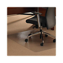 Cleartex Ultimat Chair Mat for Plush-pile Carpets - Carpeted Floor, Floor, Home, Office, Carpet - 35 inch; Length x 47 inch; Width x 0.11 inch; Thickness - Rectangle - Polycarbonate - Clear
