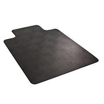 Deflect-O Chair Mat, For Low-Pile Carpet, Rectangular, 46 inch; x 60 inch;, Black