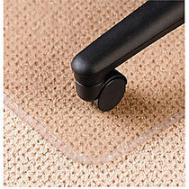 Deflect-O DuraMat Chair Mat For Low-Pile Carpet, Rectangular, 46 inch;W x 60 inch;D, Clear
