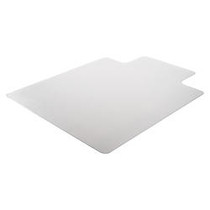 Deflect-O DuraMat Chair Mat For Low-Pile Carpet, Wide Lip, 45 inch;W x 53 inch;D, Clear