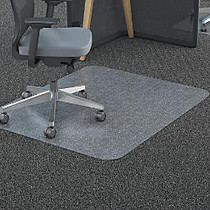 Deflect-O; Clear Polycarbonate Chair Mat For All Carpets, 36 inch;W x 48 inch;D