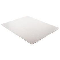 Deflect-O; ExecuMat Chair Mat For High-Pile Carpet, Rectangular, 45 inch; x 53 inch;, Clear