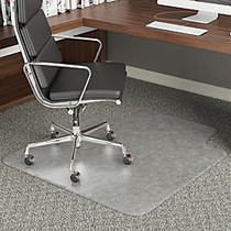 Deflect-O; Execumat Heavy-Duty Vinyl Chairmat For High-Pile Carpets, Standard Lip, 60 inch;W x 60 inch;D, Clear