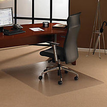 Floortex Ultimat Polycarbonate Chair Mat For Low-/Medium-Pile Carpets Up To 1/2 inch;, 48 inch; x 53 inch;