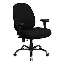 Flash Furniture HERCULES Big & Tall Fabric High-Back Swivel Office Chair With Extra-Wide Seat, Black