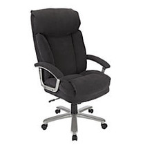 Realspace; BTEC 820 Big & Tall Executive Fabric High-Back Chair, Black/Silver