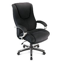 Serta Smart Layers Trade Hensley Executive Big Tall Chair Black Silver Office Wagon