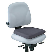 Office Wagon; Brand Memory Foam Seat Rest, 2 inch;H x 16 1/8 inch;W x 16 15/16 inch;D, Black