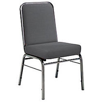 OFM ComfortClass Heavy-Duty Stack Chairs, 35 1/2 inch;H x 19 1/2 inch;W x 24 inch;D, Gray Fabric, Set Of 6