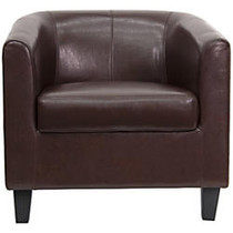 Flash Furniture Leather Office Guest/Reception Chair, Brown
