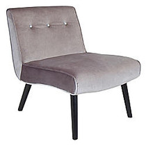 Lumisource Accent Chair, Vintage Crush, Silver/Black