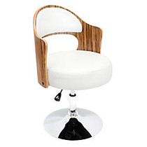 Lumisource Cello Chair, White/Chrome