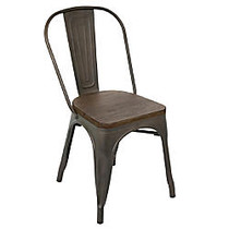 Lumisource Dining Chair, Oregon Dining Chair, Espresso/Brown