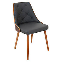 Lumisource Gianna Chair, Gray/Walnut