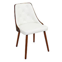 Lumisource Gianna Chair, White/Walnut