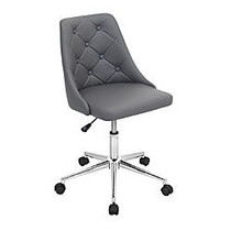 Lumisource Marche Chair, Gray/Chrome
