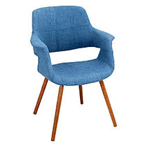 Lumisource Vintage Flair Chair, Blue Slate/Walnut