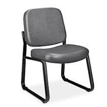 OFM Anti-Microbial Anti-Bacterial Reception Chair, Charcoal/Black