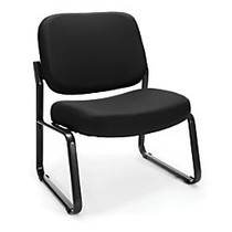 OFM Big And Tall Guest Reception Chair, Black