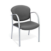 OFM Danbelle Series Contract Reception Chair, Graphite/Silver