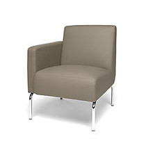 OFM Triumph Series Right Arm Modular Lounge Chair, Taupe/Chrome